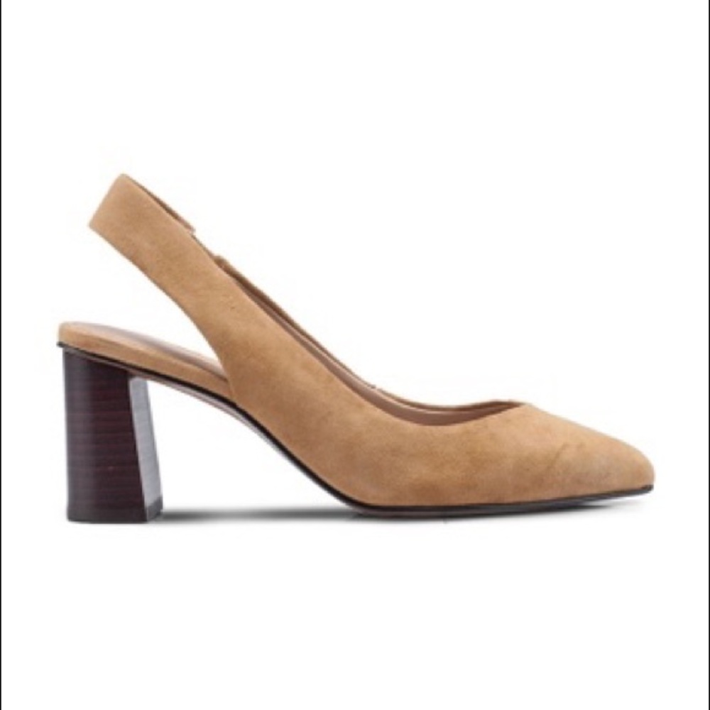 NEW Banana Republic Suede Pointed Toe Sling Back